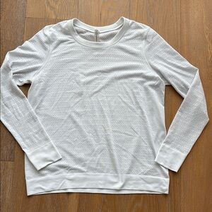 Lululemon Breeze White Long Sleeve Top